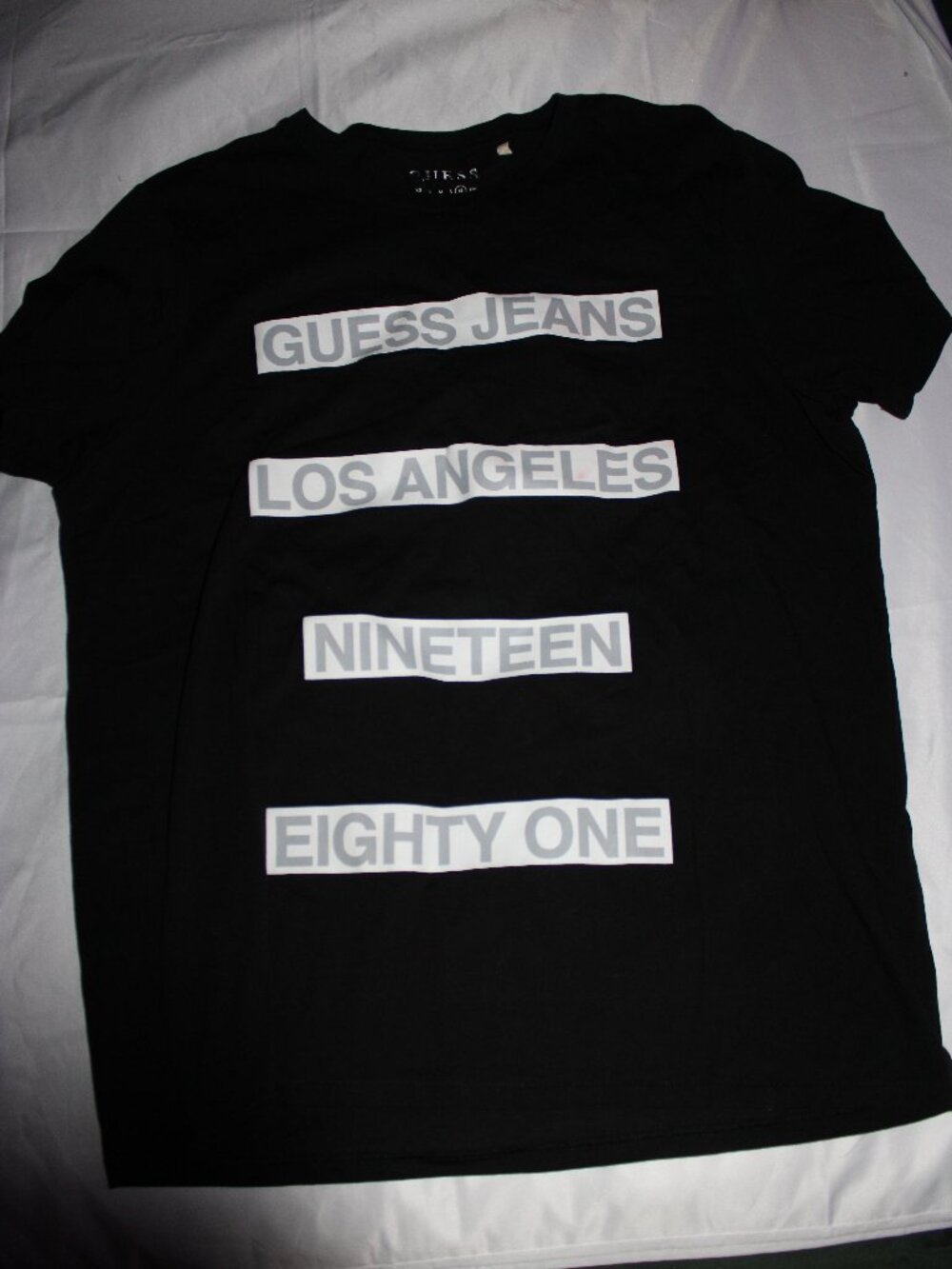 Guess Jeans Brand Aniversary T-Shirt Black XL